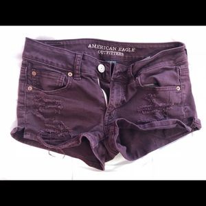 Purple American Eagle shorts